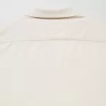 Uniqlo 100% Cotton Open Collar Short Sleeved Boys Shirts Beige