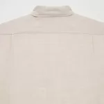 Uniqlo 100% Premium Linen Regular Fit (Regular Collar) Men’s Shirts Beige