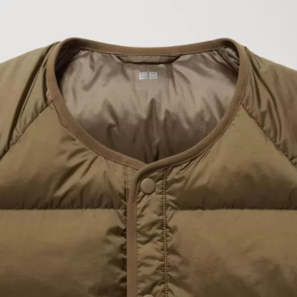 Uniqlo 100% Recycled Down Jackets Women Brown