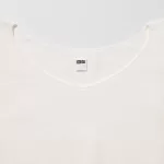 Uniqlo 3d Knit Seamless Cotton Volume Half Sleeved Women’s Knitwear White