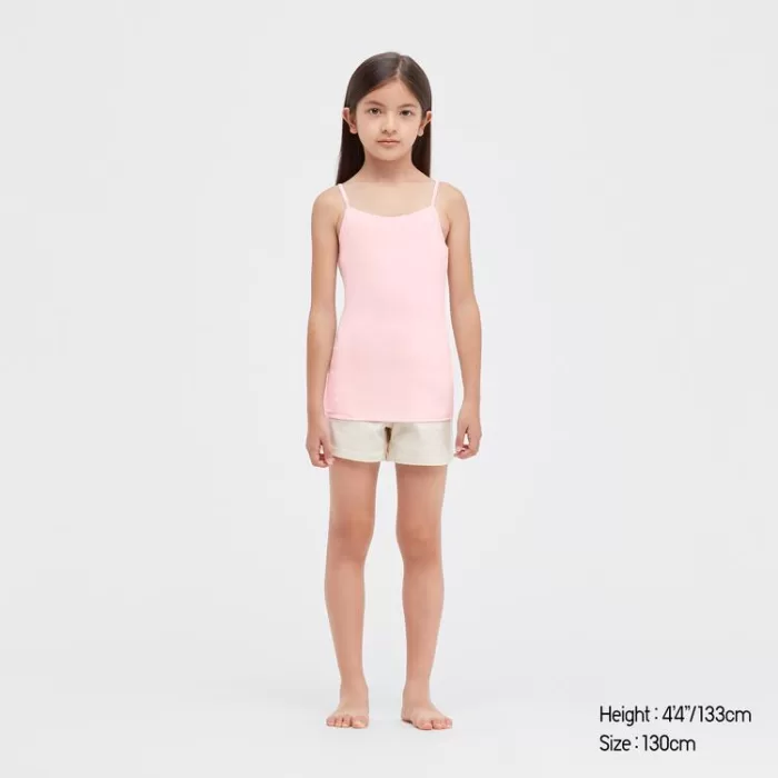 Uniqlo Airism Cotton Blend Camisole Tops Kids Pink