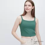 Uniqlo Airism Cotton Cropped Sleeveless Bras Women Green