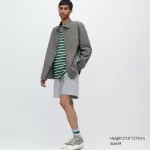 Uniqlo Airism Cotton Easy Shorts Men Grey