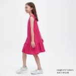 Uniqlo Airism Cotton Frill Sleeveless Dress Kids Pink