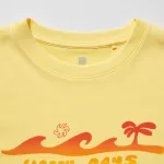 Uniqlo Airism Cotton Printed Short Sleeved T-Shirt for Kids Yellow