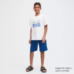 Uniqlo Airism Cotton Printed Short Sleeved T-shirt for Kids in White