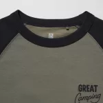 Uniqlo Airism Cotton Printed T-Shirt for Kids Olive Green