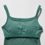 Uniqlo Airism Cotton Ribbed Sleeveless Bras Women Green