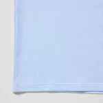 Uniqlo Airism Cotton Scoop Neck T-Shirt Kids Light Blue