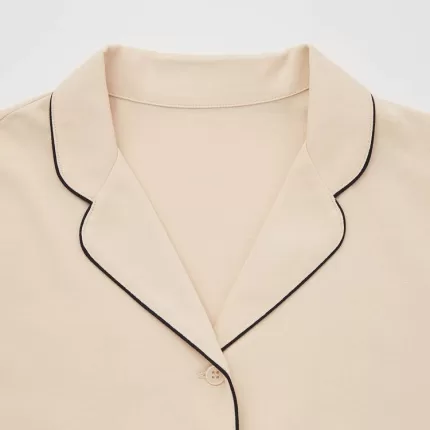 Uniqlo Airism Cotton Short Sleeved Women’s Homewear Beige