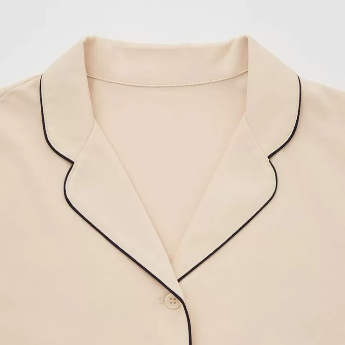 Uniqlo Airism Cotton Short Sleeved Women’s Homewear Beige