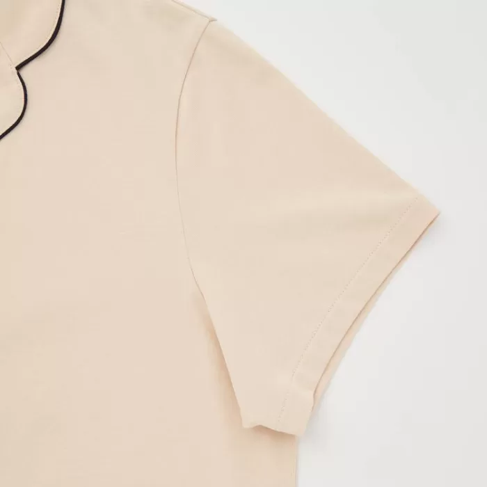 Uniqlo Airism Cotton Short Sleeved Women’s Homewear Beige