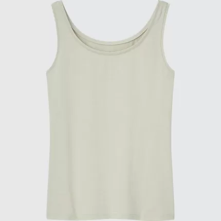 Uniqlo Airism Cotton Vest Women Light Green