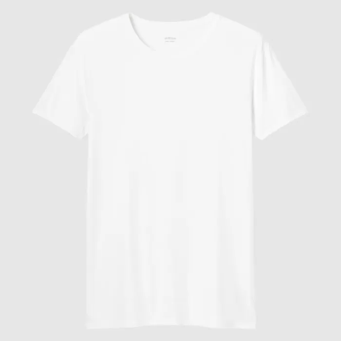 Uniqlo Airism Crew Neck Short Sleeved T-shirt Men White