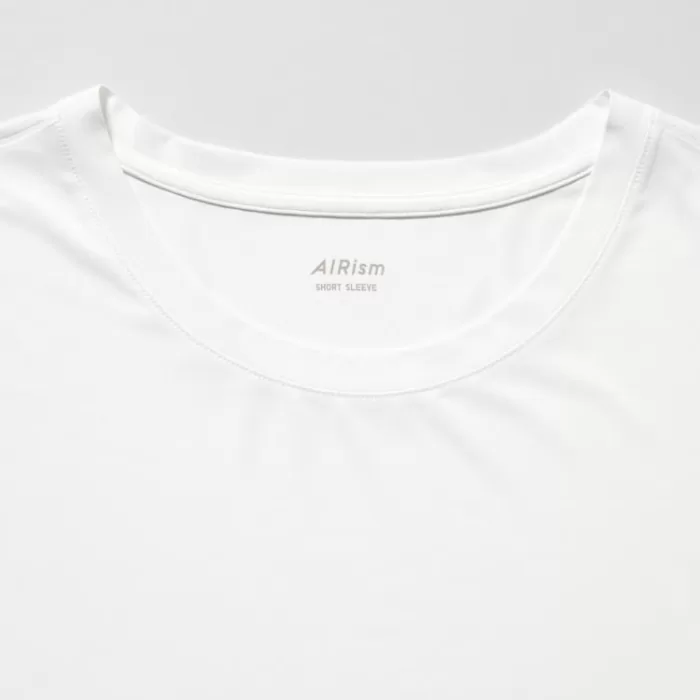 Uniqlo Airism Crew Neck Short Sleeved T-shirt Men White