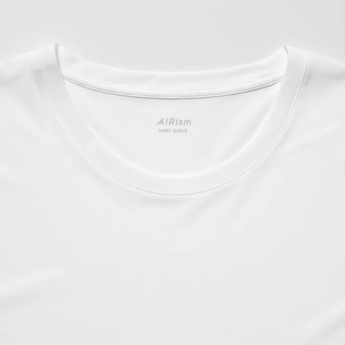 Uniqlo Airism Dry-ex Mesh Crew Neck Short Sleeved Men’s T-Shirt White