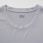 Uniqlo Airism Heather Crew Neck Short Sleeved T-Shirt Men Light Grey