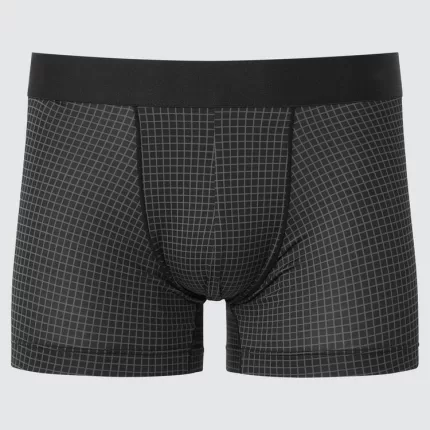 Uniqlo Airism Low Rise Checked Boxers Men’s Underwear Black