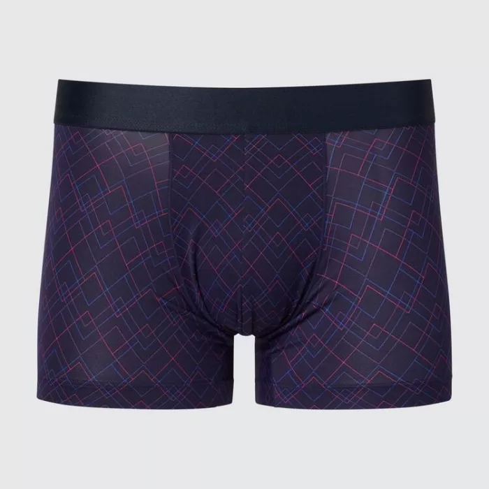 Uniqlo Airism Low Rise Printed Boxers Men’s Underwear Navy Blue