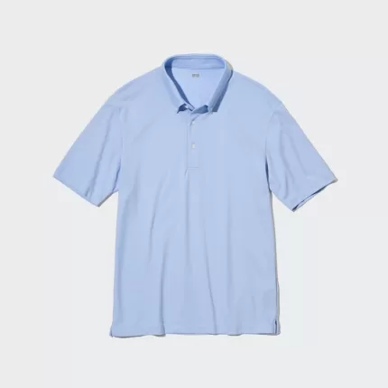 Uniqlo Airism Men’s Polo Shirt Light Blue