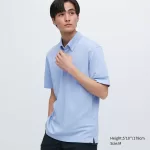 Uniqlo Airism Men’s Polo Shirt Light Blue