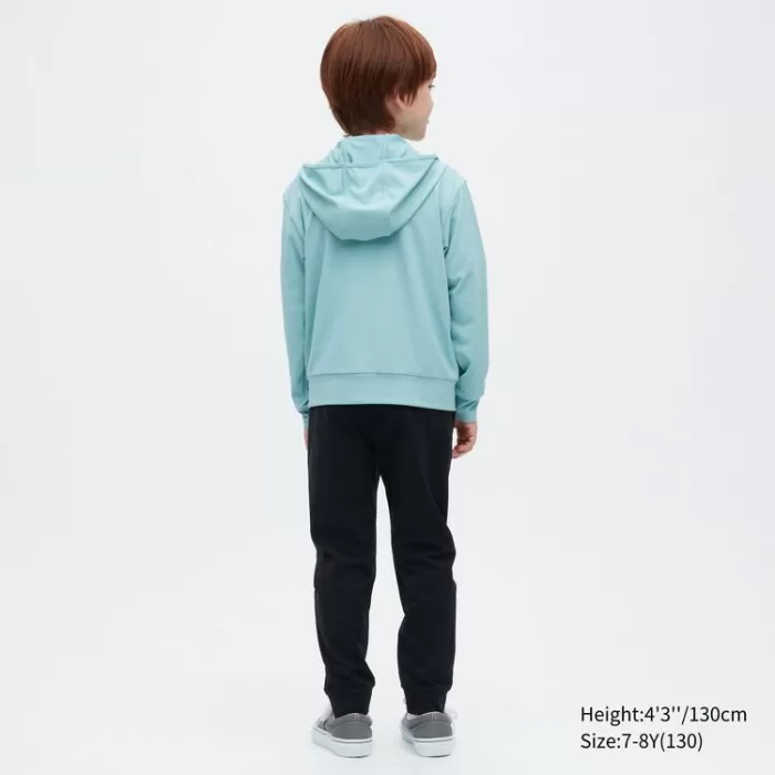 Uniqlo Airism Mesh UV Protection Kids Hoodie Green