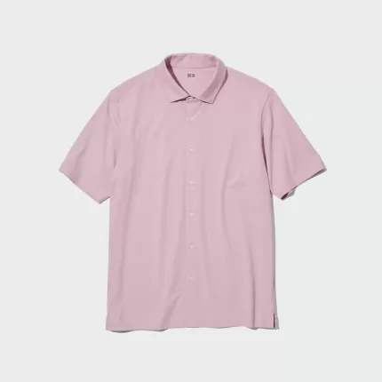 Uniqlo Airism Polo Shirt (Open Collar) Men’s Pink