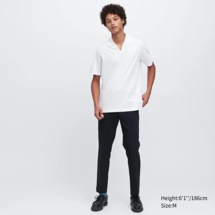 Uniqlo Airism (Skipper Collar) Men’s T-Shirt White