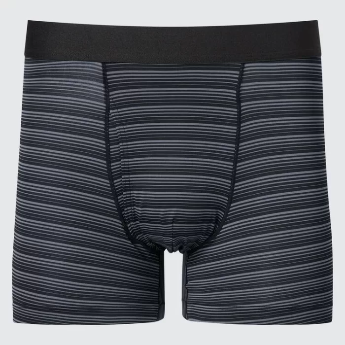 Uniqlo Airism Striped Underwear Boxers Men Black