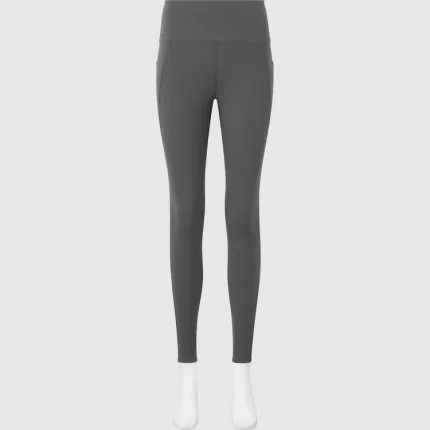 Uniqlo Airism Uv Protection Leggings With Pockets (Long) Women Gray