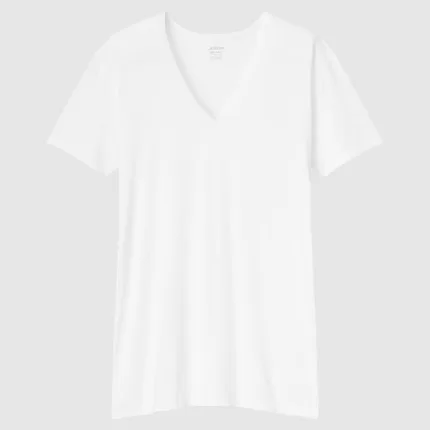 Uniqlo Airism V Neck Men’s T-Shirt White