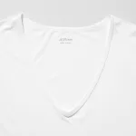 Uniqlo Airism V Neck Short Sleeved T-shirt Men White