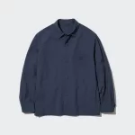 Uniqlo Airsense Ultra Light Seersucker Men’s Overshirt Blue