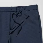 Uniqlo Airsense Ultra Light Seersucker Relaxed Fit Men’s Trousers Blue