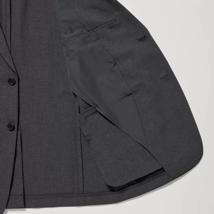 Uniqlo Airsense Ultra Light Wool-like Men’s Suits Dark Grey