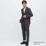 Uniqlo Airsense Ultra Light Wool-look Men’s Trousers Dark Grey