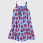 Uniqlo Andy Warhol Flowers Collection Ut Camisole Dress Kids Blue