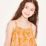 Uniqlo Andy Warhol Flowers Collection Ut Camisole Dress Kids Light Orange