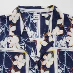 Uniqlo Andy Warhol Flowers Collection Ut Printed Open Collar Short Sleeved Women’s White Shirts