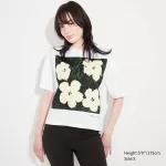 Uniqlo Andy Warhol Flowers Collection Ut Printed T-shirt Women White