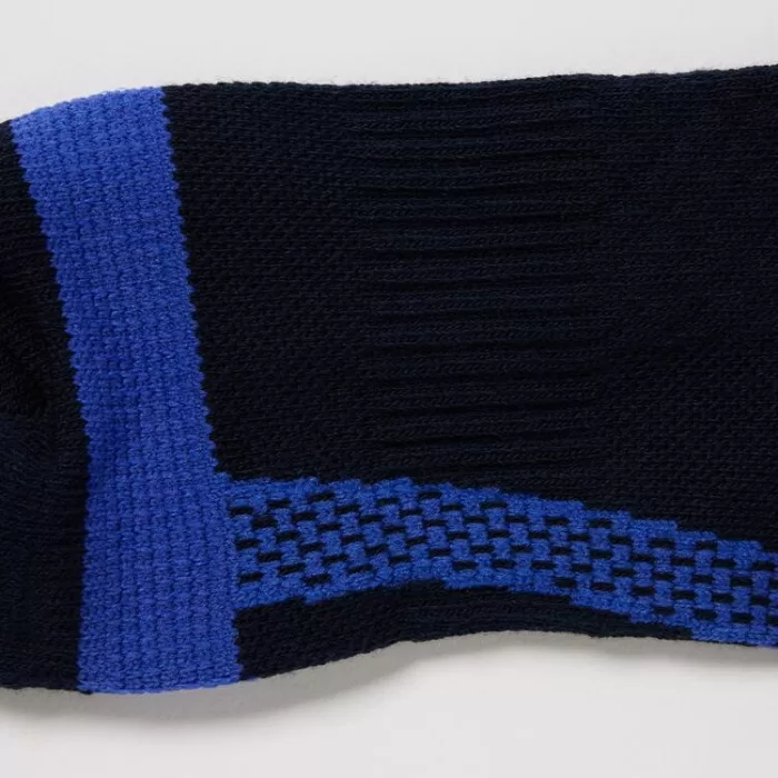 Uniqlo Arch Support Short Socks (Three Pairs) Kids Blue Black