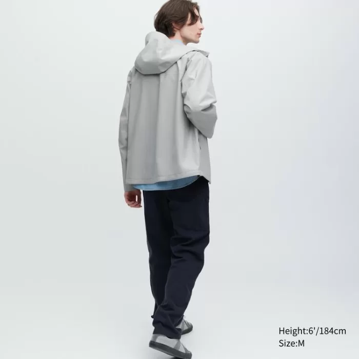 Uniqlo Blocktech 3d Cut Anorak Men Grey