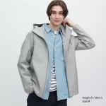 Uniqlo Blocktech 3d Cut Anorak Men Grey