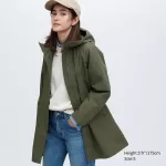 Uniqlo Blocktech Half Coats Women Olive Green