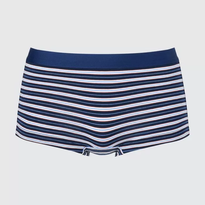 Uniqlo Boy Striped Underwear Women Navy Blue