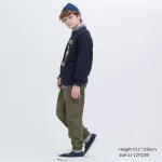 Uniqlo Cargo Jogger Pants Kids Olive Green