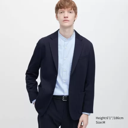 Uniqlo Comfort Men’s Jackets Navy Blue