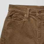 Uniqlo Corduroy Slim Flared Pants Women Brown