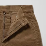 Uniqlo Corduroy Slim Flared Pants Women Brown