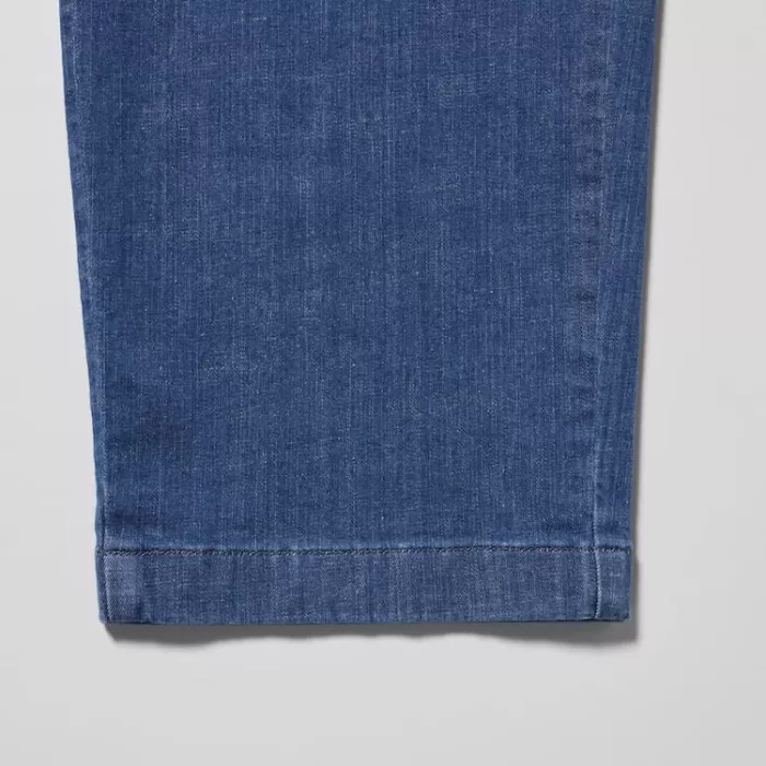 Uniqlo Cotton Denim Relaxed Fit Ankle Length Men’s Homewear Blue